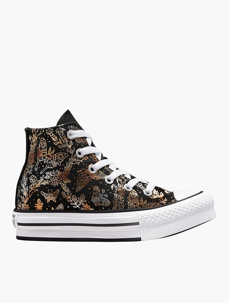 Girls black high top converse on sale
